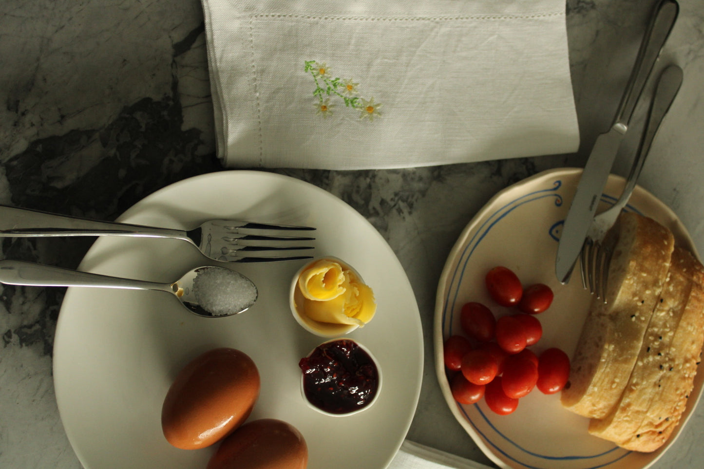 Custom Designs  - Embroidered 100% Linen Hemstitch Napkins